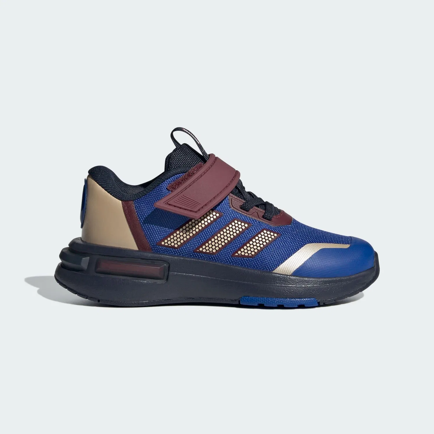 Детские кроссовки с принтом Marvel's Captain Marvel Racer Adidas, Konigsblau Rot Petrolblau — фото 2