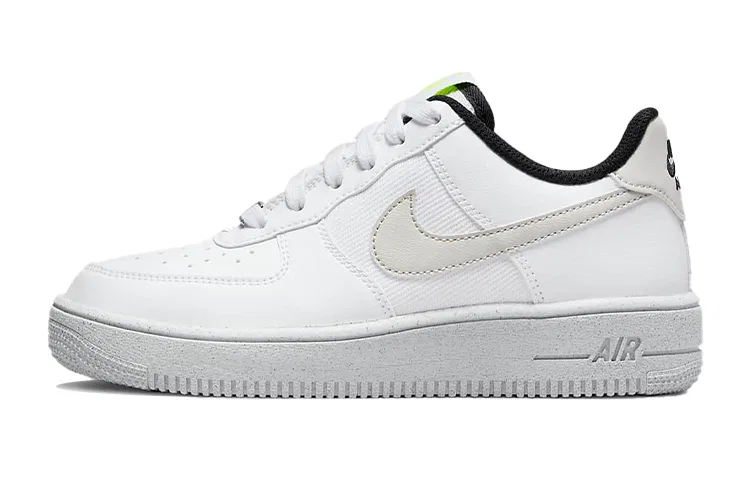 Детские кроссовки для скейтбординга с принтом Nike Air Force 1 Low Crater Next Nature, White Light Bone