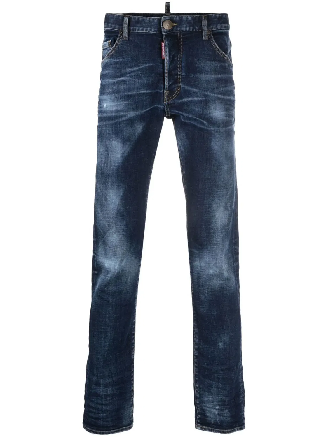 Джинсы с прямыми ногами и логотипом от DSquared2