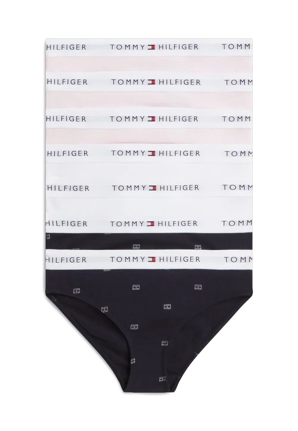 7 трусов Tommy Hilfiger, Pink/White