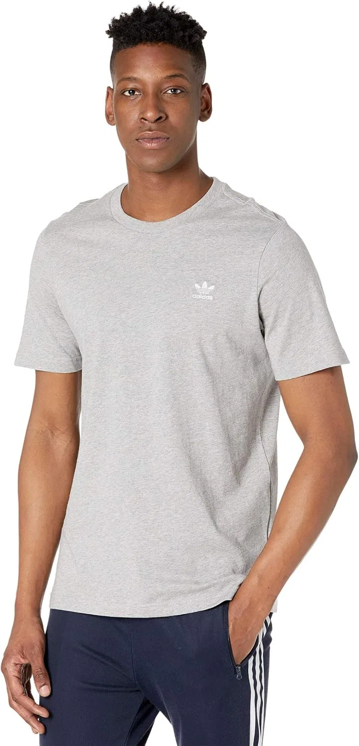 Мужская футболка с логотипом Trefoil adidas Originals, Medium Grey Heather