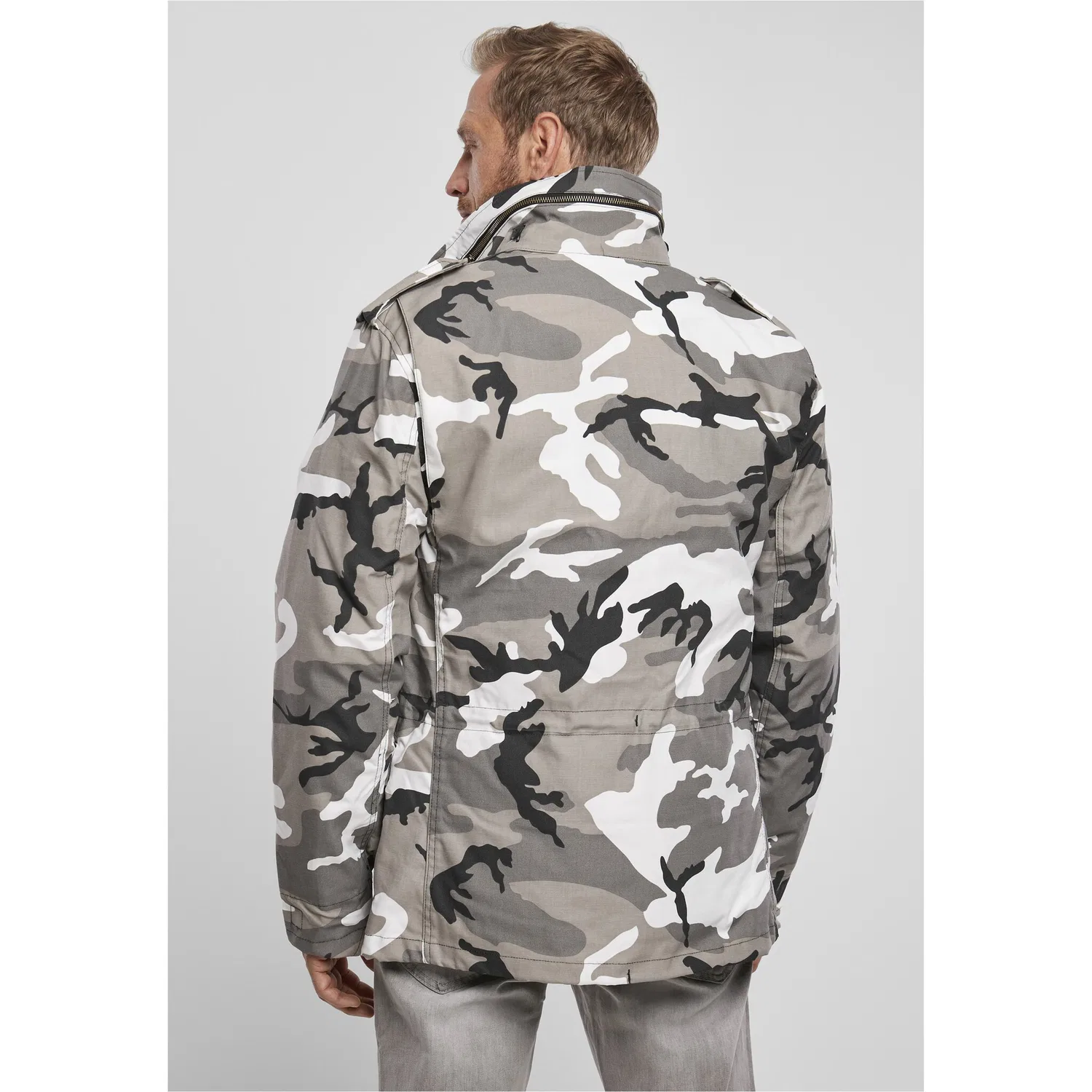 Мужская всепогодная куртка M-65 Field Jacket Brandit, Snowcamo — фото 4