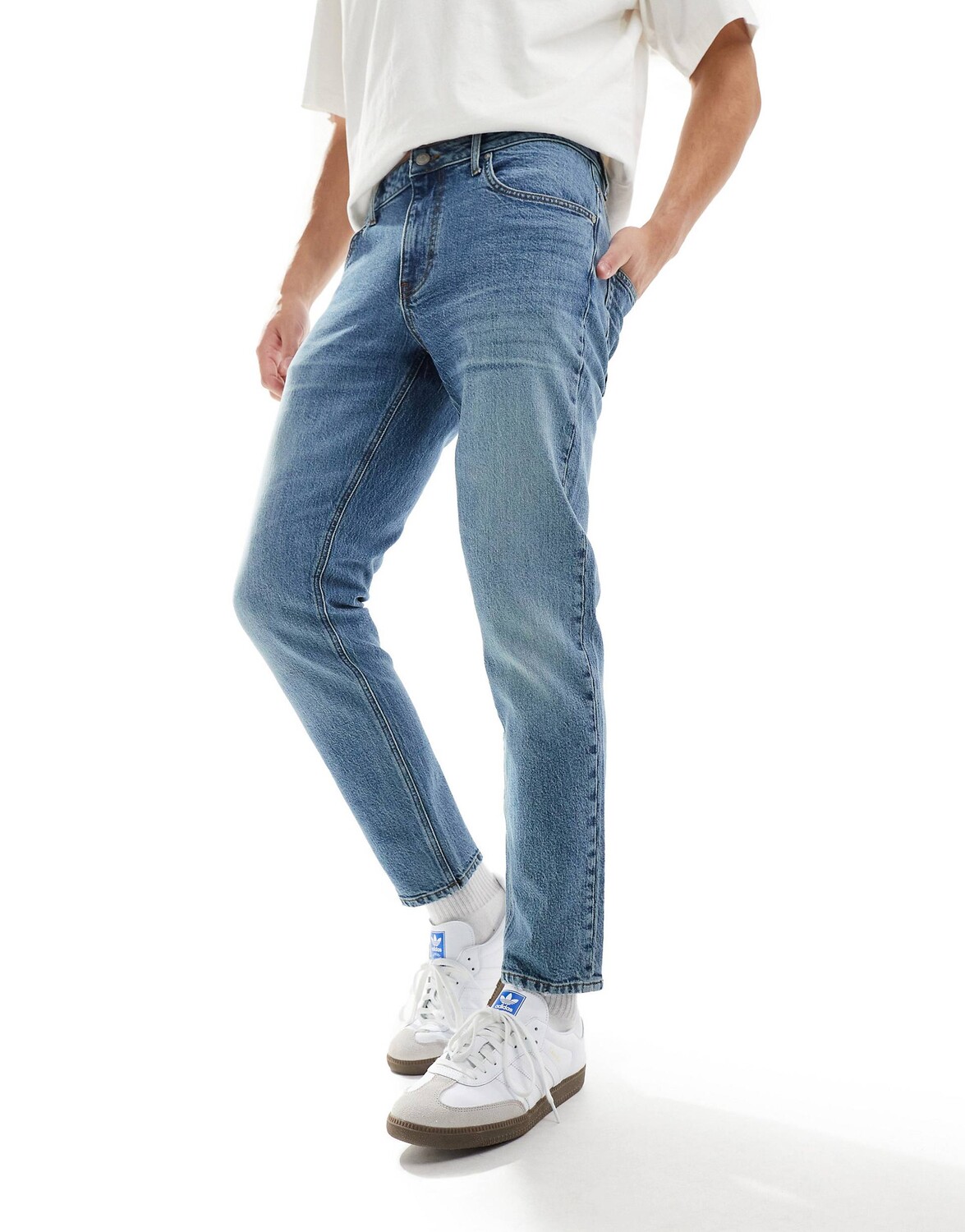 

Джинсы Asos Desisgn Stretch Tapered, синий
