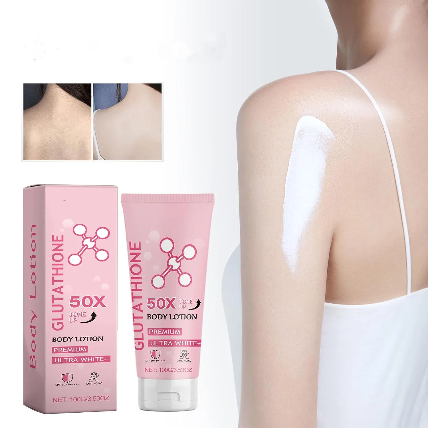 Лосьон для тела Glutathione 50x Tone-Up, 100 г, набор 2 шт Jiaoy — фото 4