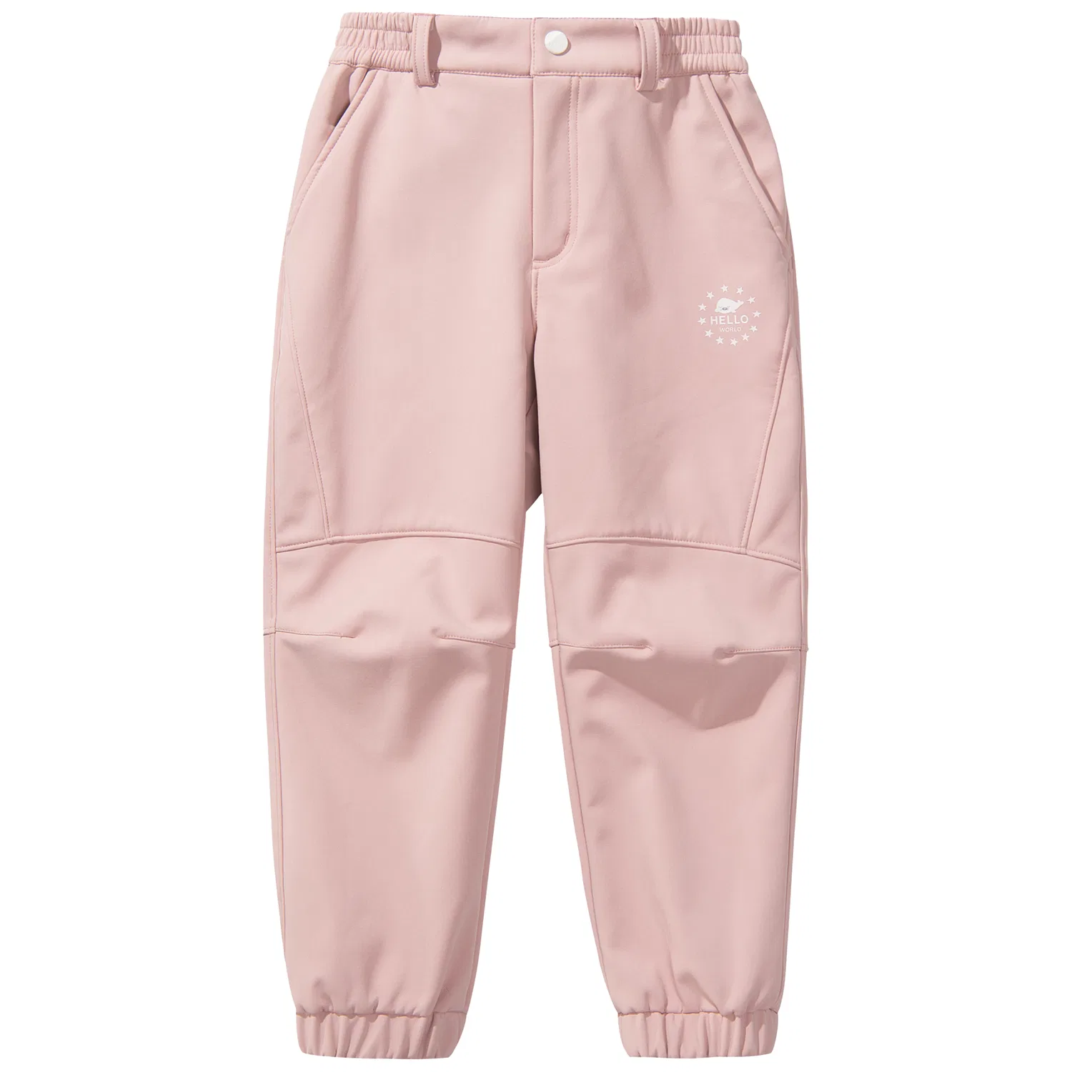 Детские штаны из софтшелла утепленные PELLIOT, Cherry Blossom Pink