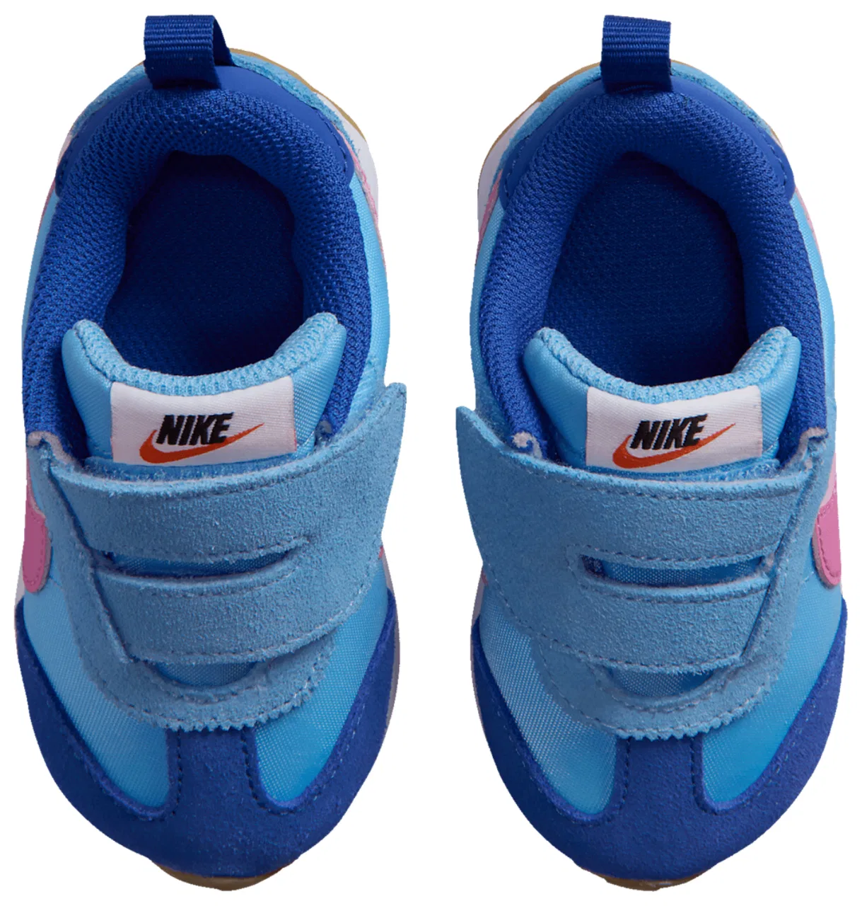 Детские кроссовки для мальчиков с замшевыми вставками Nike Pacific, Nike, Football Blue Game Royal Playful Pink — фото 4