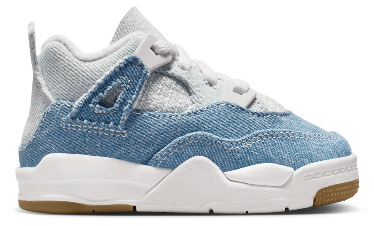 Кроссовки для мальчиков Retro 4 Tex Jordan, цвет Sail/Worn Blue
