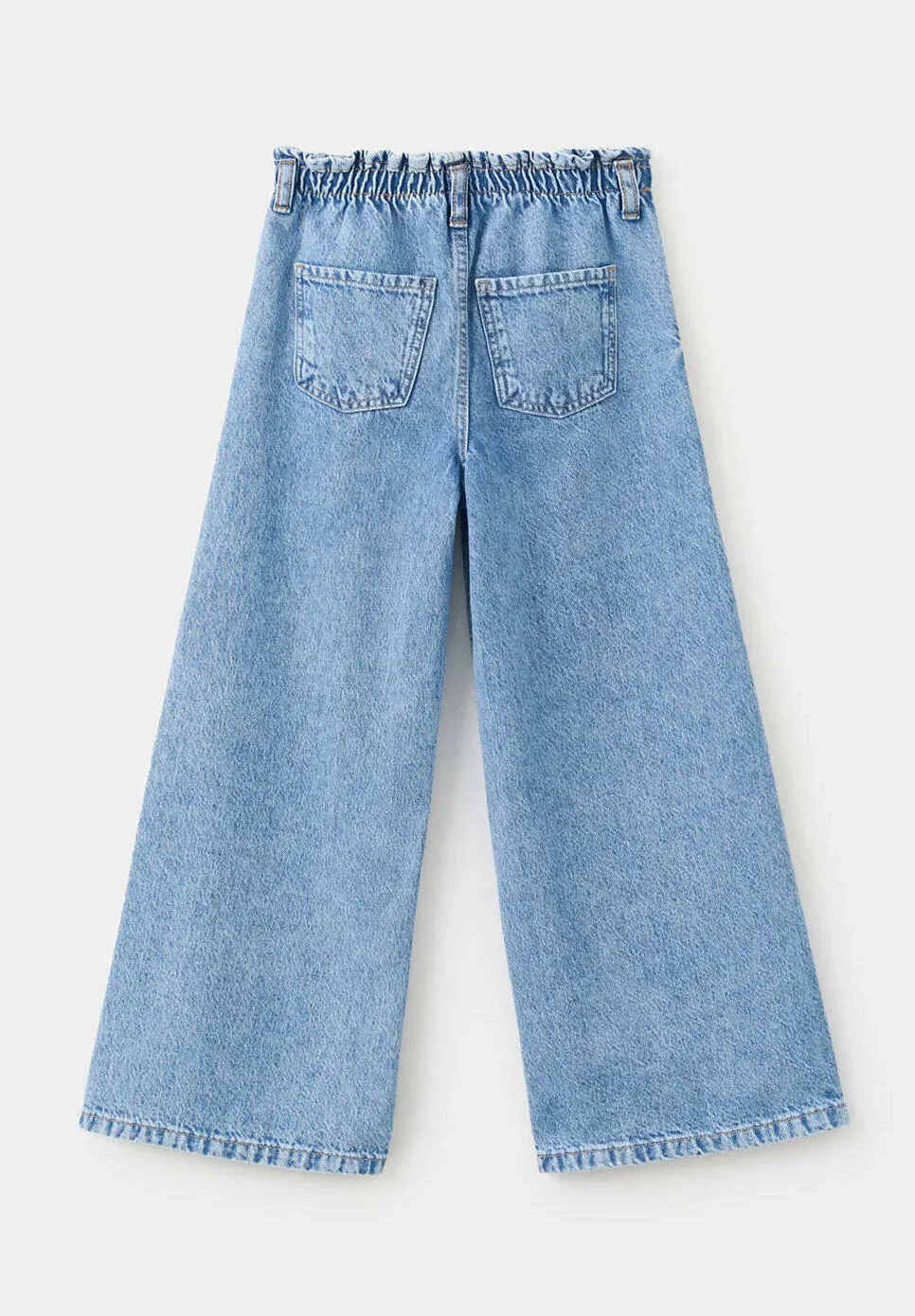 Детские джинсы свободного кроя Mango Kids, Blue — фото 2