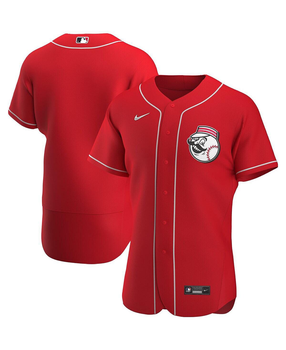 

Мужская футболка scarlet cincinnati red с альтернативным аутентичным логотипом команды Nike