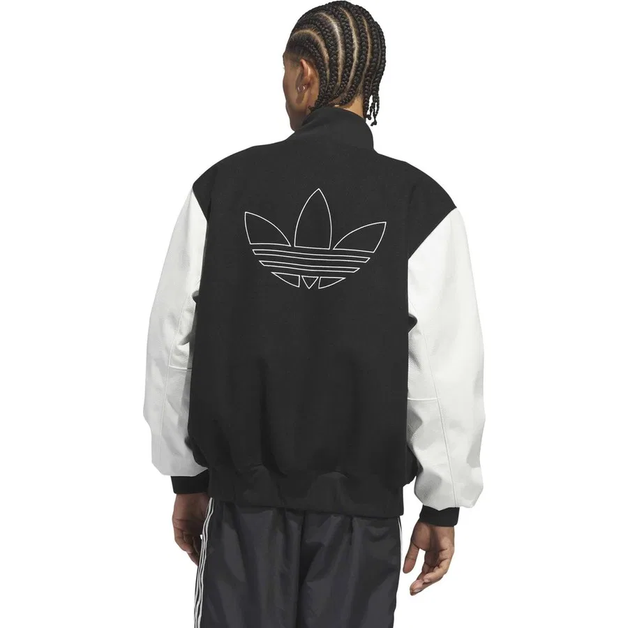 Мужская спортивная куртка-олимпийка Varisty Jkt KA9352 adidas, Черный — фото 2