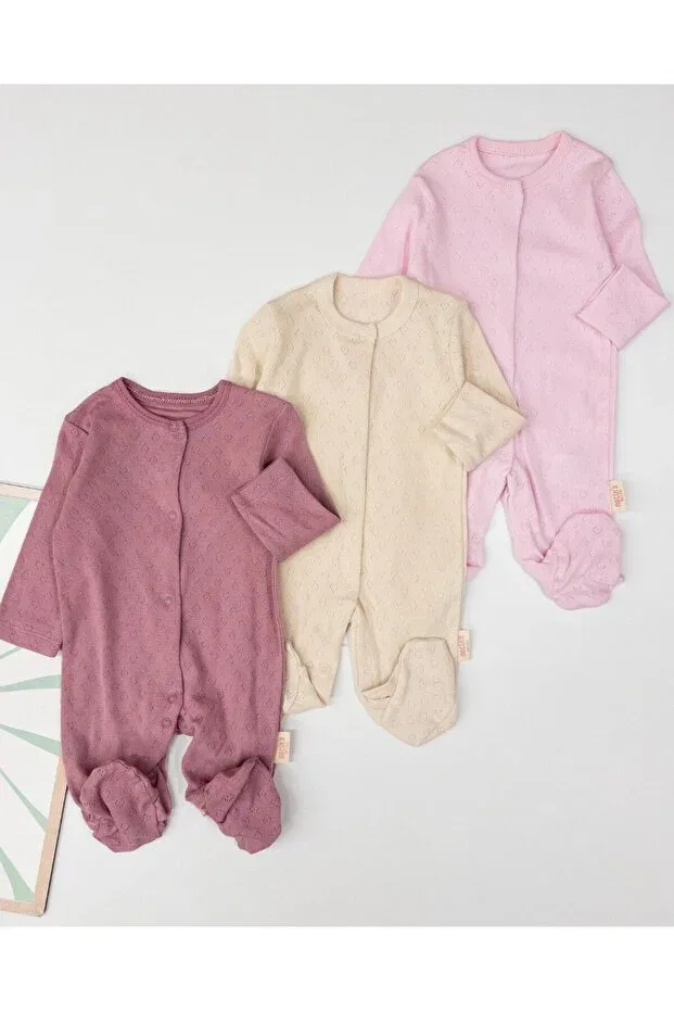 Детский комбинезон для девочек хлопковый с цветочным принтом Voyyo Kids Baby, Multicolored