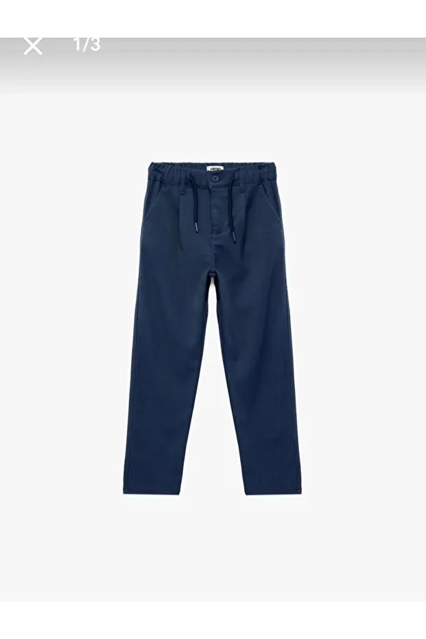 Детские брюки для девочек с эластичным поясом Bayhas, Navy Blue — фото 2