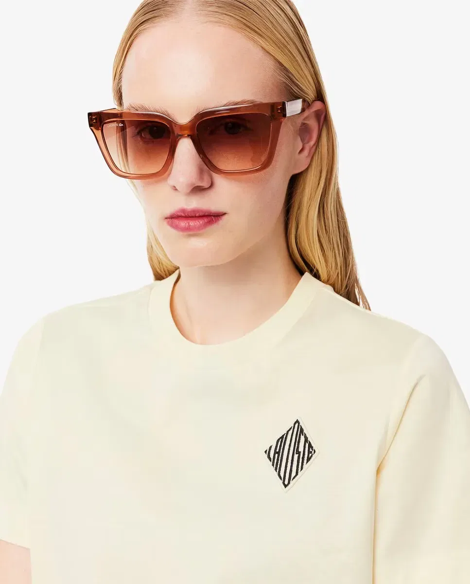 Футболка Lacoste Amarillo с принтом — фото 4