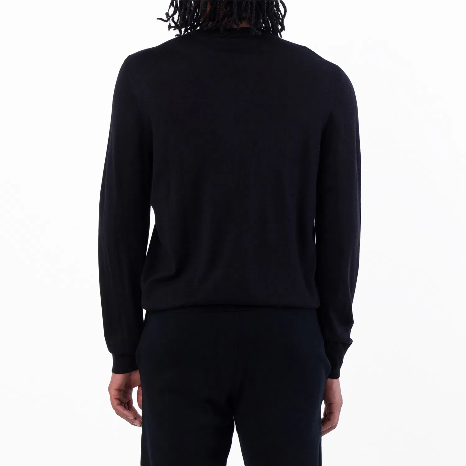 Свитер с вышивкой Medusa из смесовой шерсти Versace, Black — фото 3