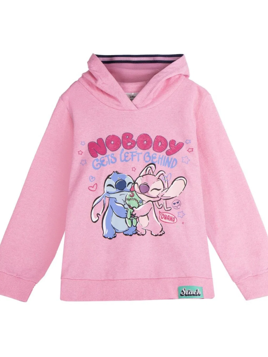 Свитер DISNEY Stitch Hoodie Meisjes - Roze - Lange Mouwen - Disney Sweater розового цвета