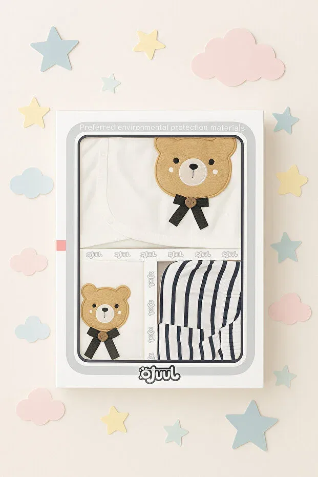 Детский комплект для новорожденных хлопковый Aki Moda Kids, Navy Blue
