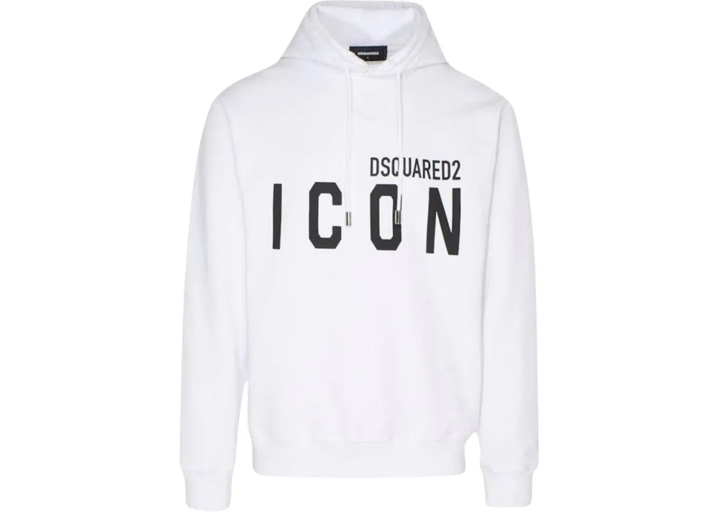 Мужской худи с принтом Dsquared2 Regular Fit Icon Logo, White