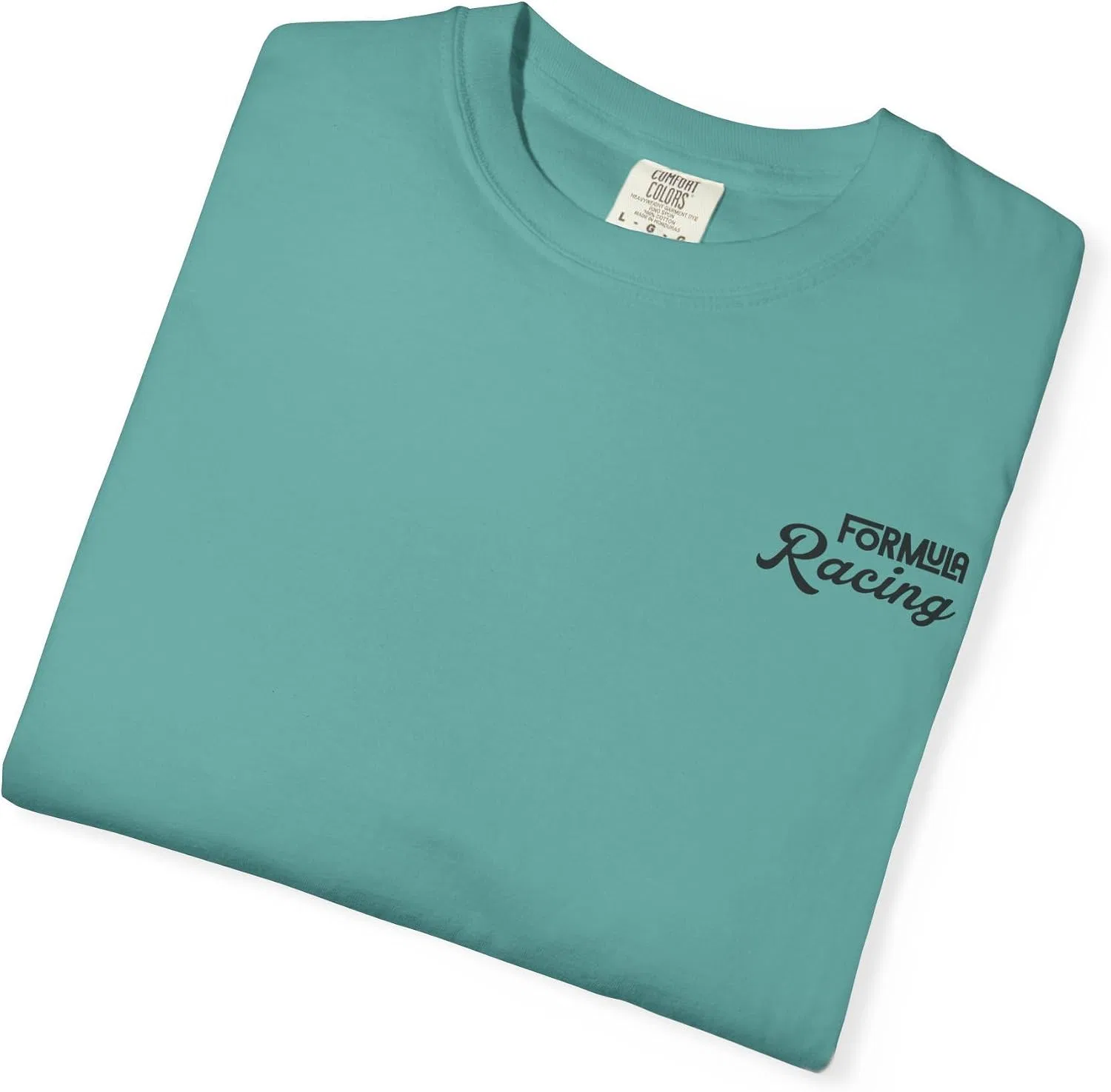 Мужская футболка с гоночной графикой Comfort Colors 1717, Seafoam — фото 3