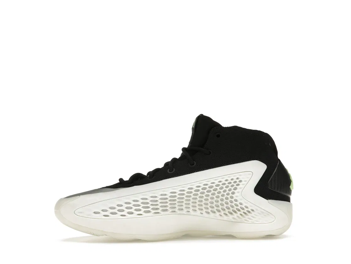 Детские кроссовки для баскетбола с амортизацией Adidas AE 1, Cloud White/Core Black/Green Spark — фото 3