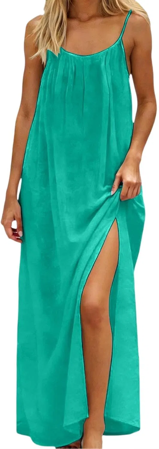 Женское летнее сарафан на бретелях с открытой спиной Mint Green