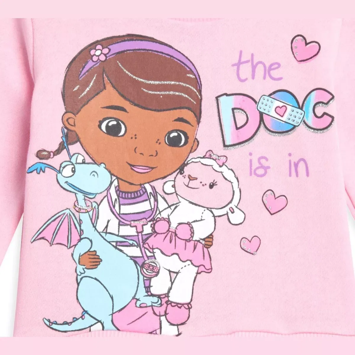 Детское платье-свитшот с принтом Doc McStuffins, Disney, Doc McStuffins — фото 2