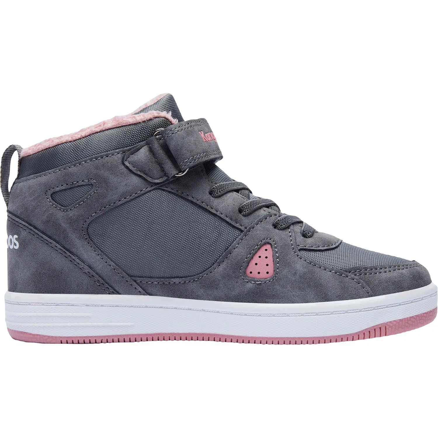 Детские зимние кроссовки с утеплителем KangaROOS Kalley II EV, Gray-Pink — фото 3