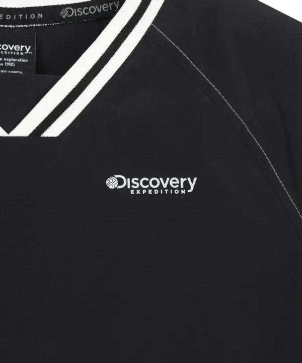 Футболка с V-образным вырезом Discovery Kids, черный — фото 3