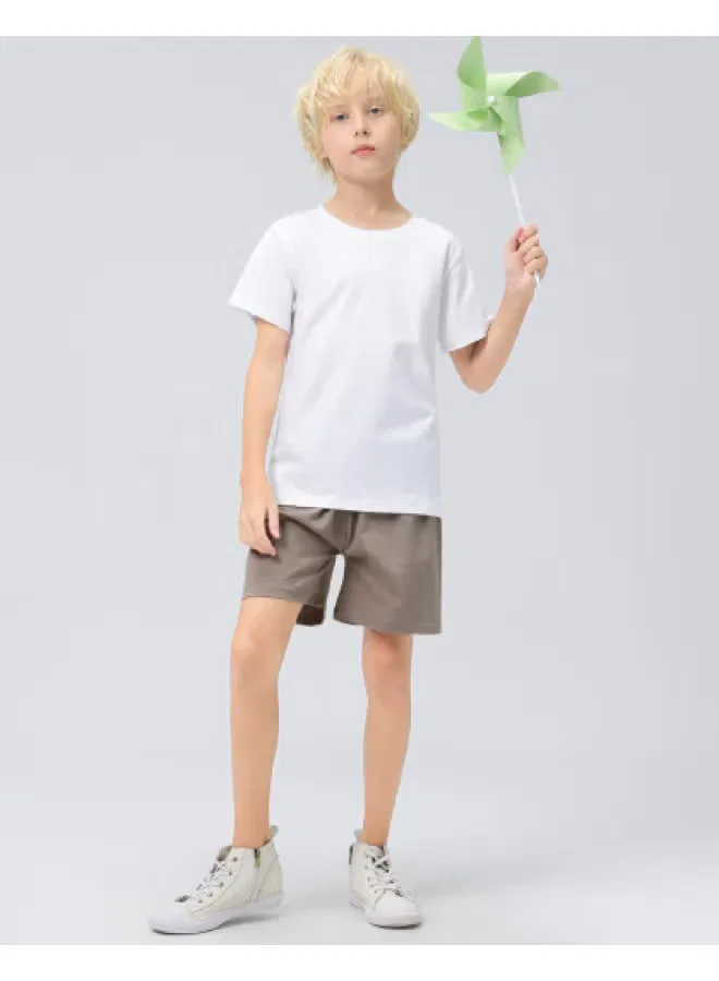 Комплект пижамы с коротким рукавом из хлопка для мальчиков и девочек Jeanswest, белый