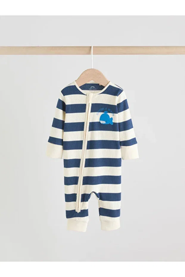 Детский комбинезон для новорожденных с принтом Basics Next Baby, Blue — фото 3