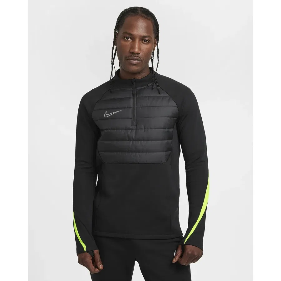 Мужской свитшот с длинным рукавом Nike Therma Academy Winter Warrior, Черный