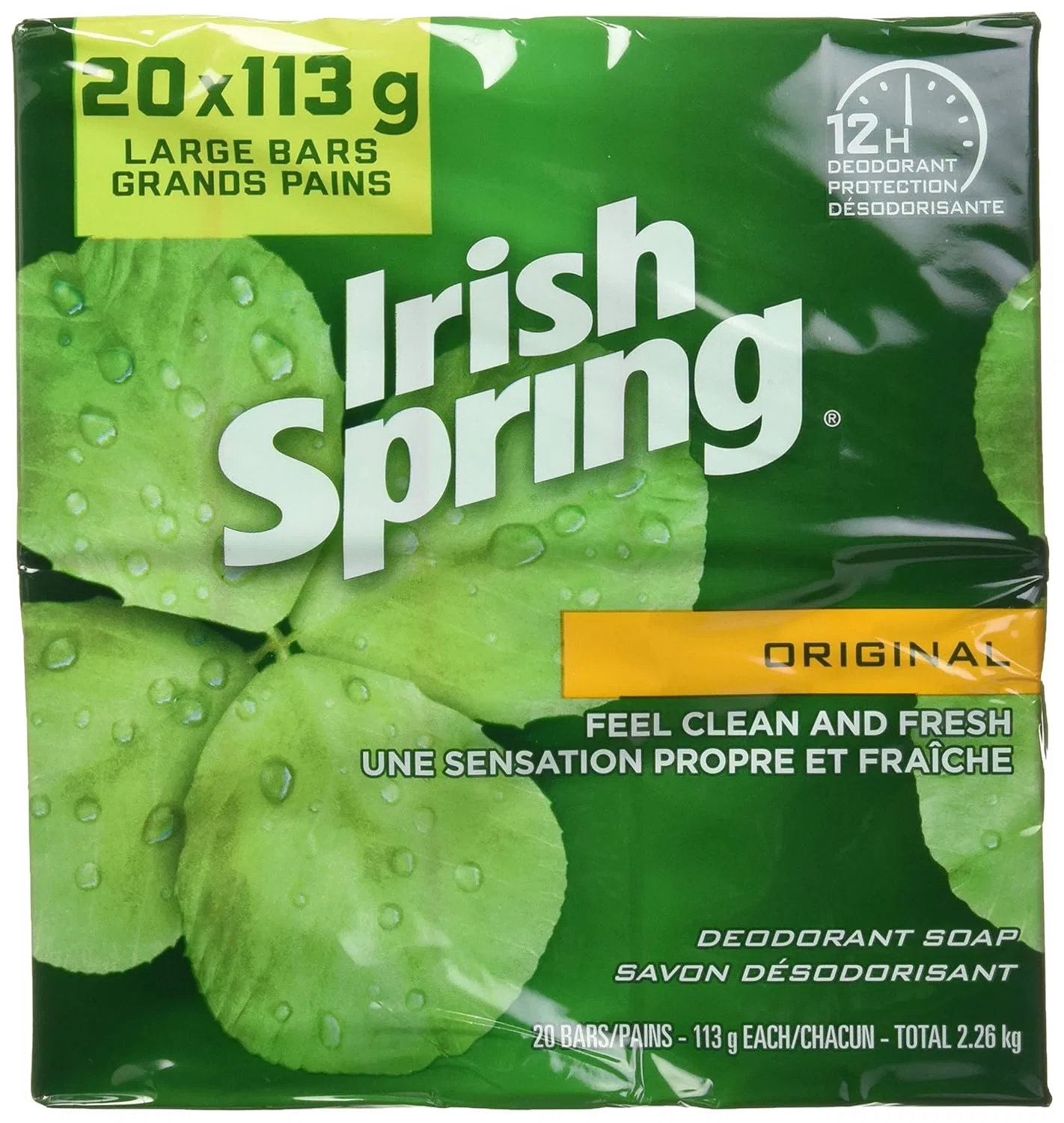Мыло дезодорирующее Irish Spring Original, 4 унции, 20 шт — фото 2