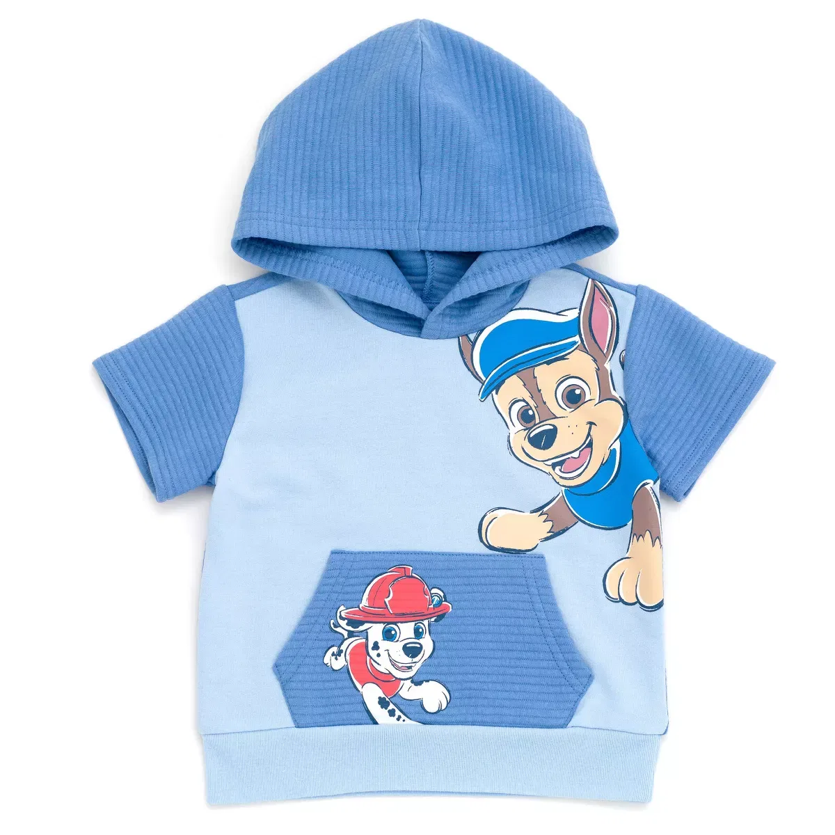 Детский комплект из худи и шорт с принтом PAW Patrol, Синий — фото 3