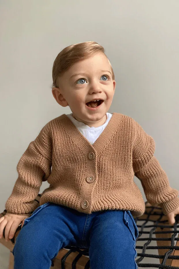 Детский кардиган оверсайз Babily, Brown