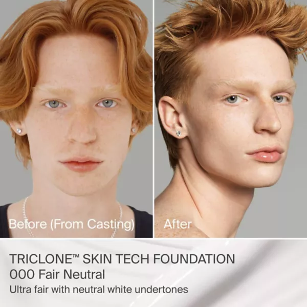 Triclone skin tech тональная основа средней степени покрытия с ферментированной арникой Haus Labs By Lady Gaga, цвет 000 fair neutral — фото 2