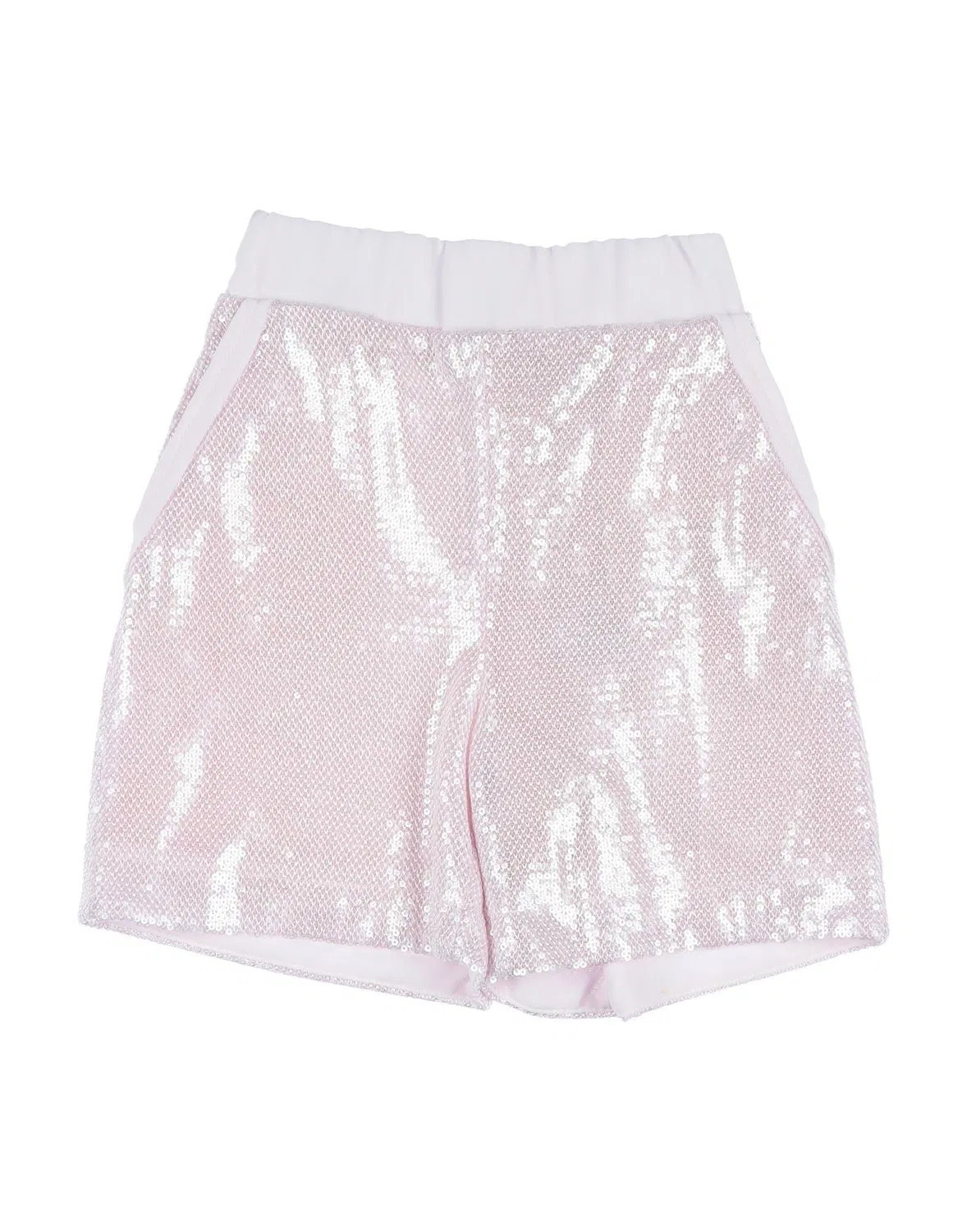 Детские шорты для девочек с пайетками Monnalisa, Light Pink