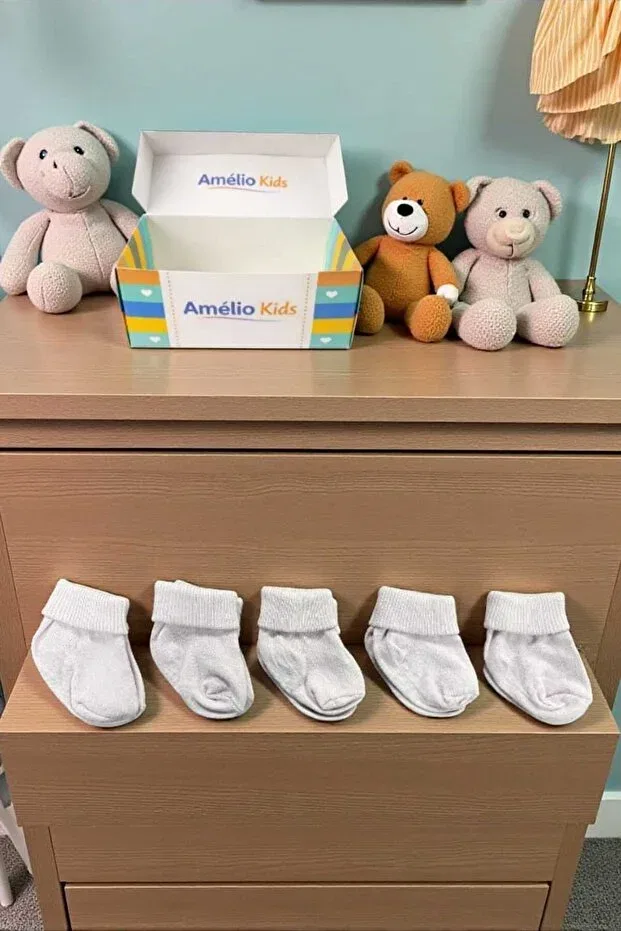 Детские носки хлопковые 5 пар Amélio Kids, Multicolor — фото 4