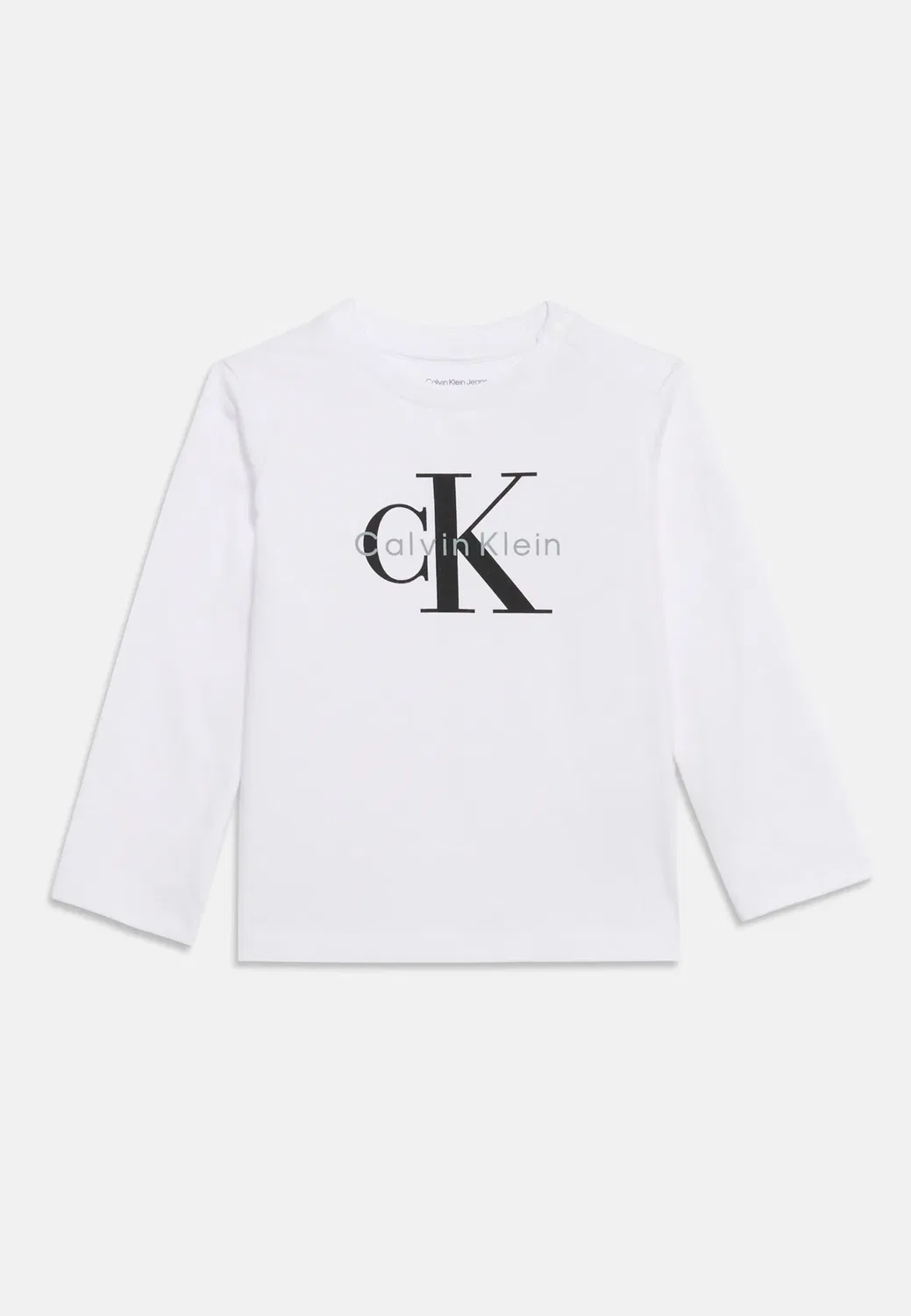 Футболка унисекс с длинными рукавами Monologo Calvin Klein Jeans, Bright White