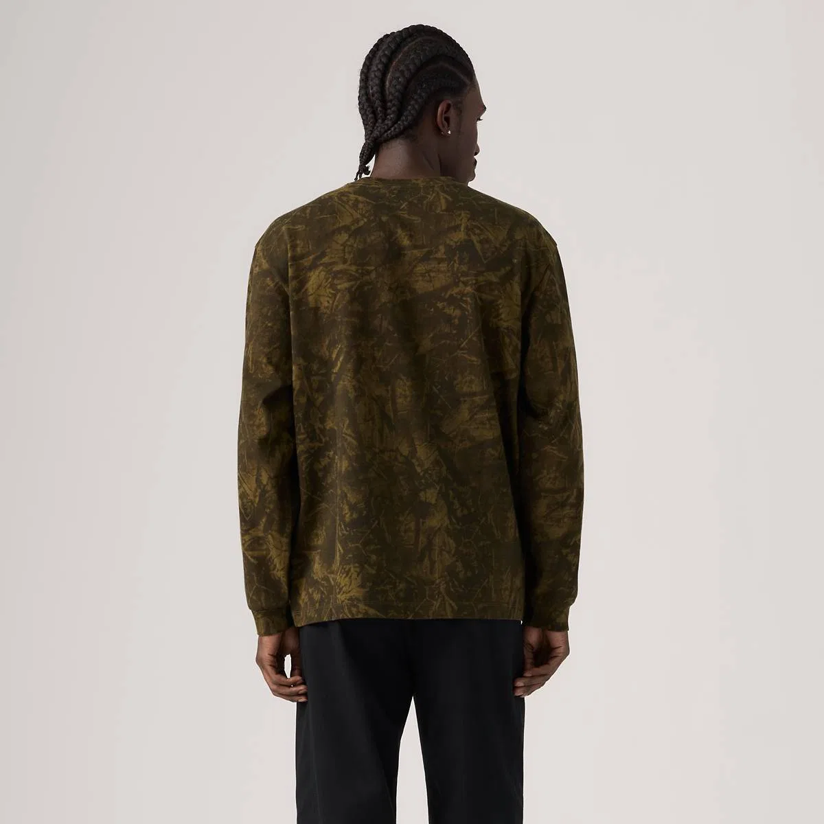 Рабочая футболка с длинными рукавами Levi's, Raleigh Camo Dark Olive - Green — фото 4