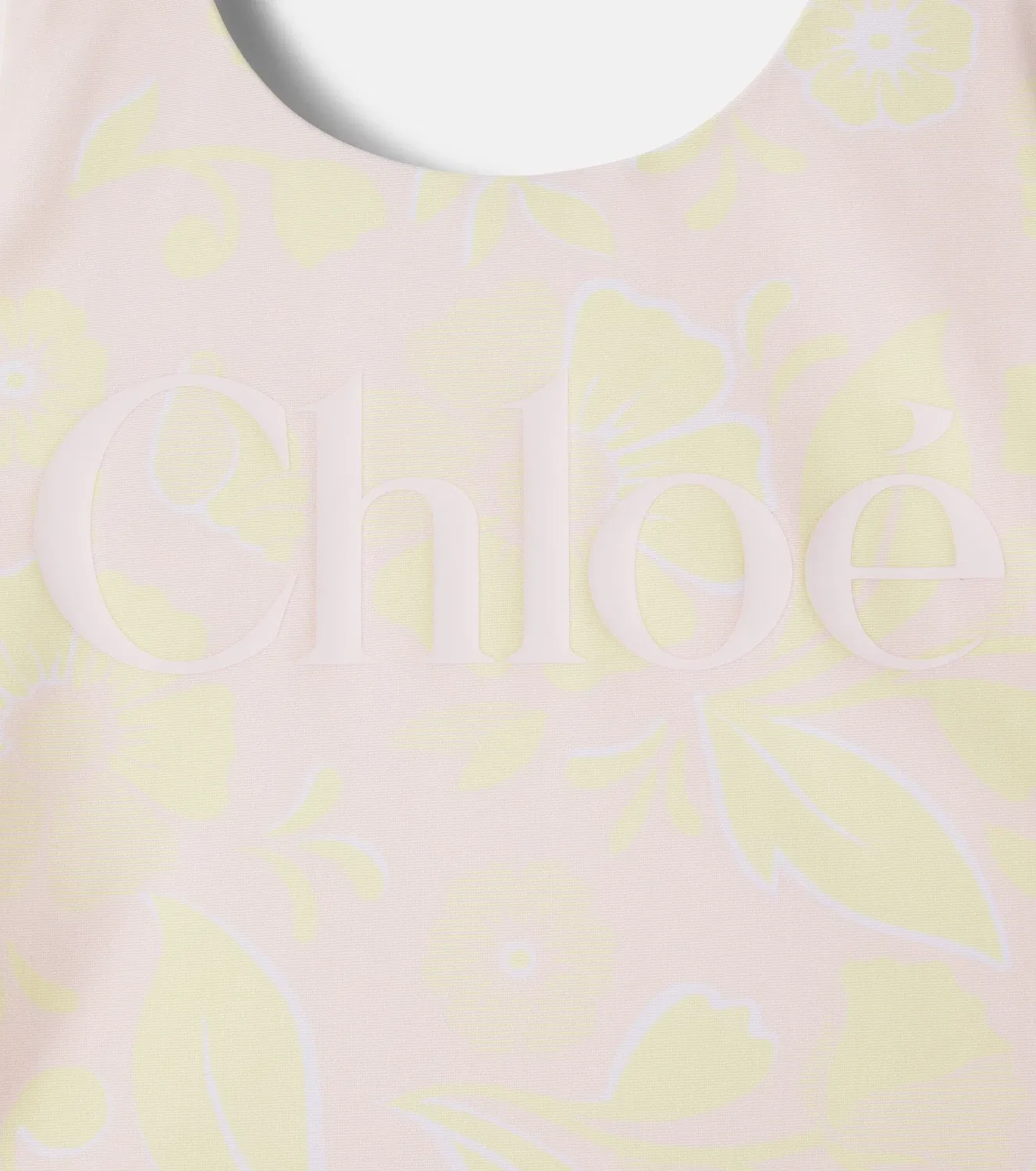 Раздельный купальник с цветочным логотипом Chloé Kids, розовый — фото 3