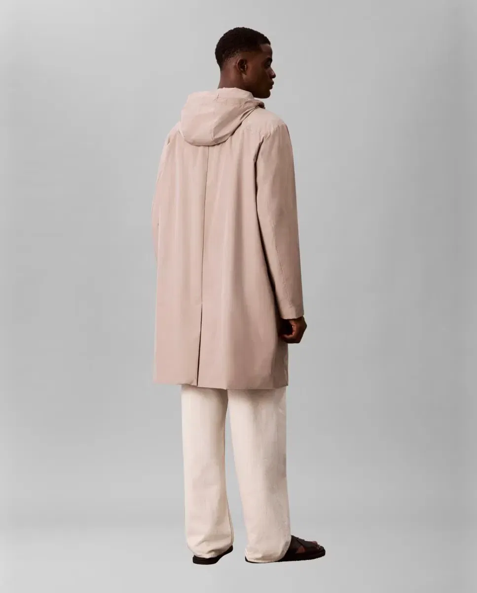 Мужское пальто из технического нейлона Calvin Klein, Beige — фото 2