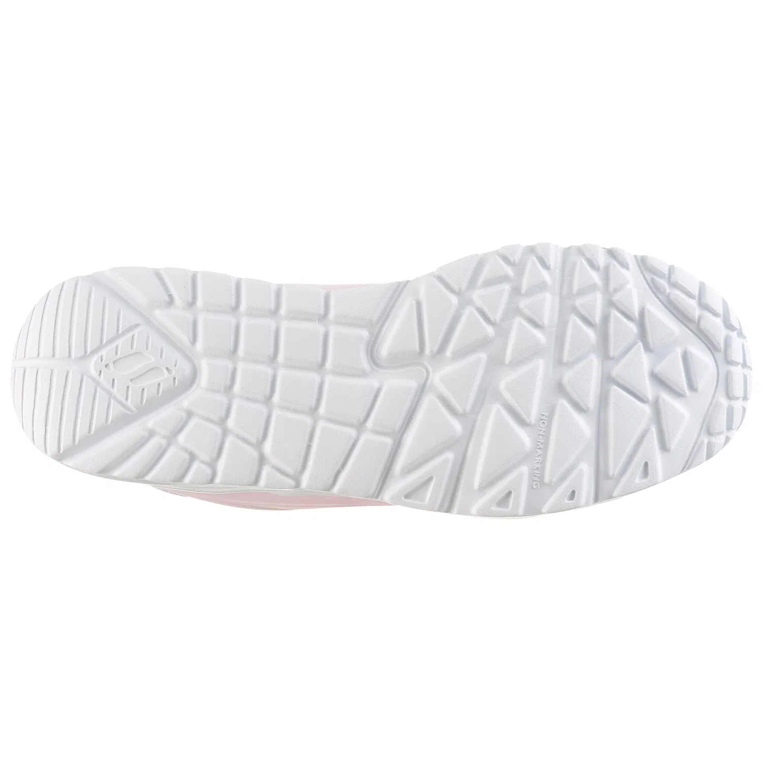 Детские текстильные кроссовки с платформой Skechers, Rosé Silver — фото 4