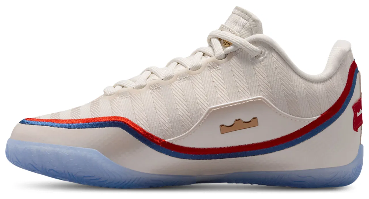 Кроссовки для мальчиков LeBron XXIII Nike, цвет Gold/White/Red — фото 2
