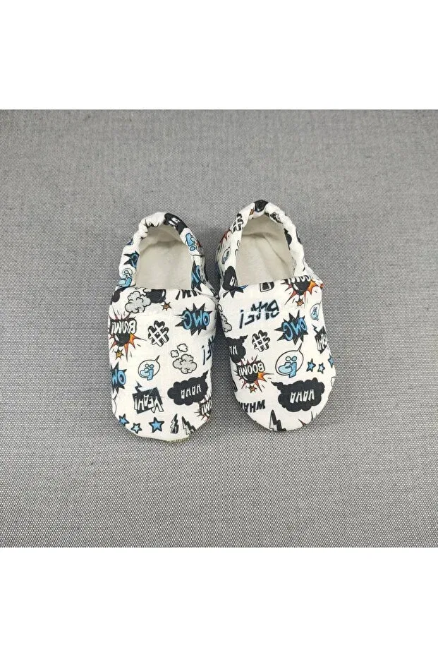 Детские пинетки для новорожденных с эластичной шнуровкой Era Loove Bebe, White