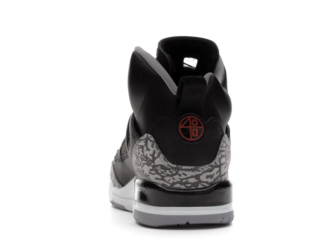 Детские кроссовки Lifestyle Jordan Spizike Black Cement, Black/Varsity Red-Cement Grey-White-Dark Grey — фото 4