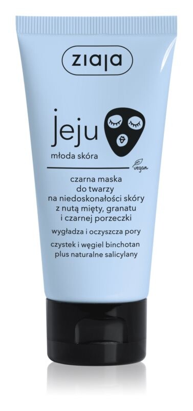 

Черная маска для лица от несовершенств кожи Ziaja Jeju Niebieska