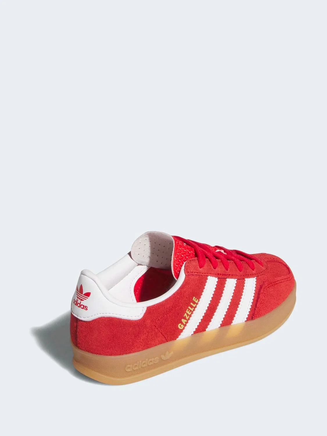Кроссовки Gazelle Indoor, adidas Originals, красный/белый — фото 4