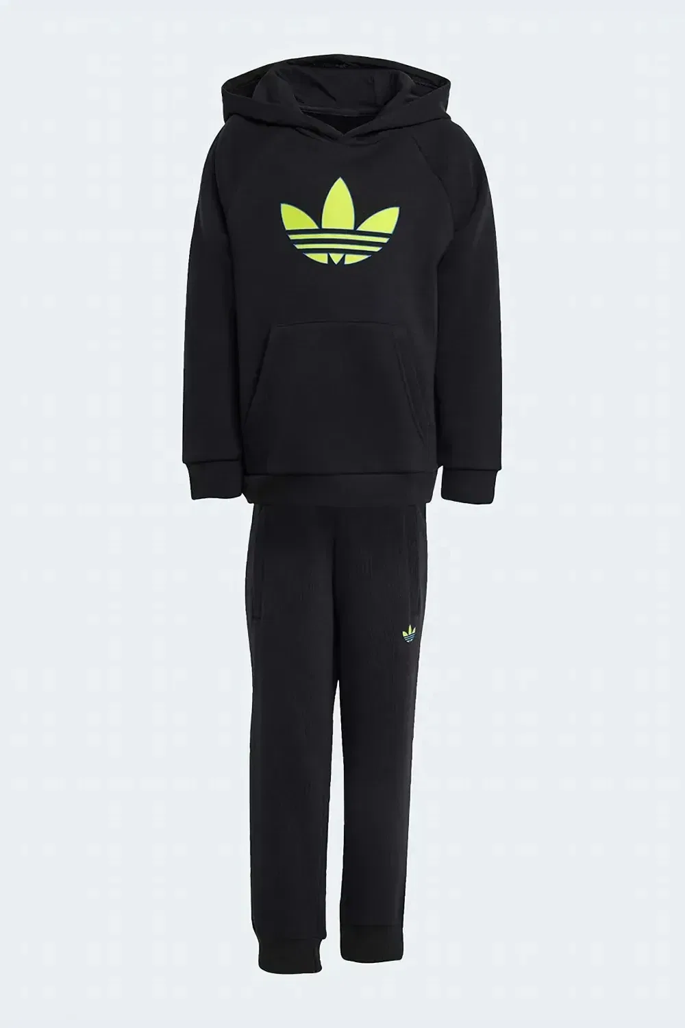 Трехлистный логотип спортивного костюма Adidas Kids, черный