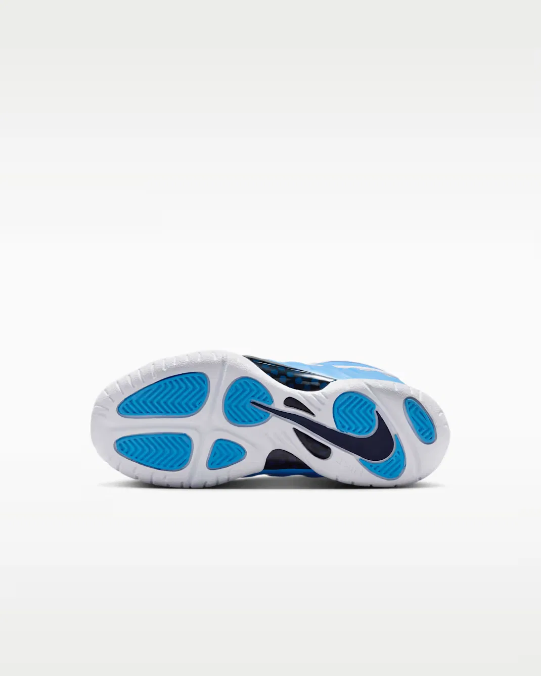 Детская обувь Nike Little Posite Pro, University Blue/White/Midnight Navy/White — фото 2