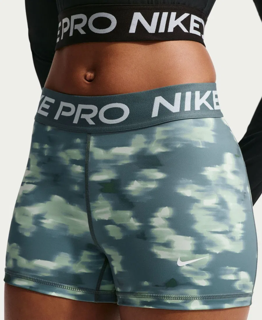 Велосипедные шорты Nike Pro с принтом, 3" inseam, Mineral Slate/White — фото 2