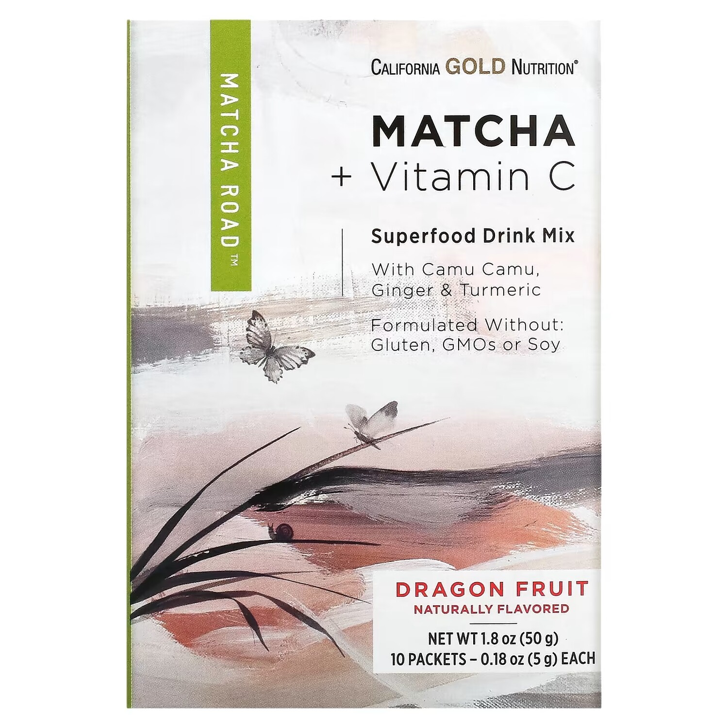 

Матча с Витамином C California Gold Nutrition Dragon Fruit